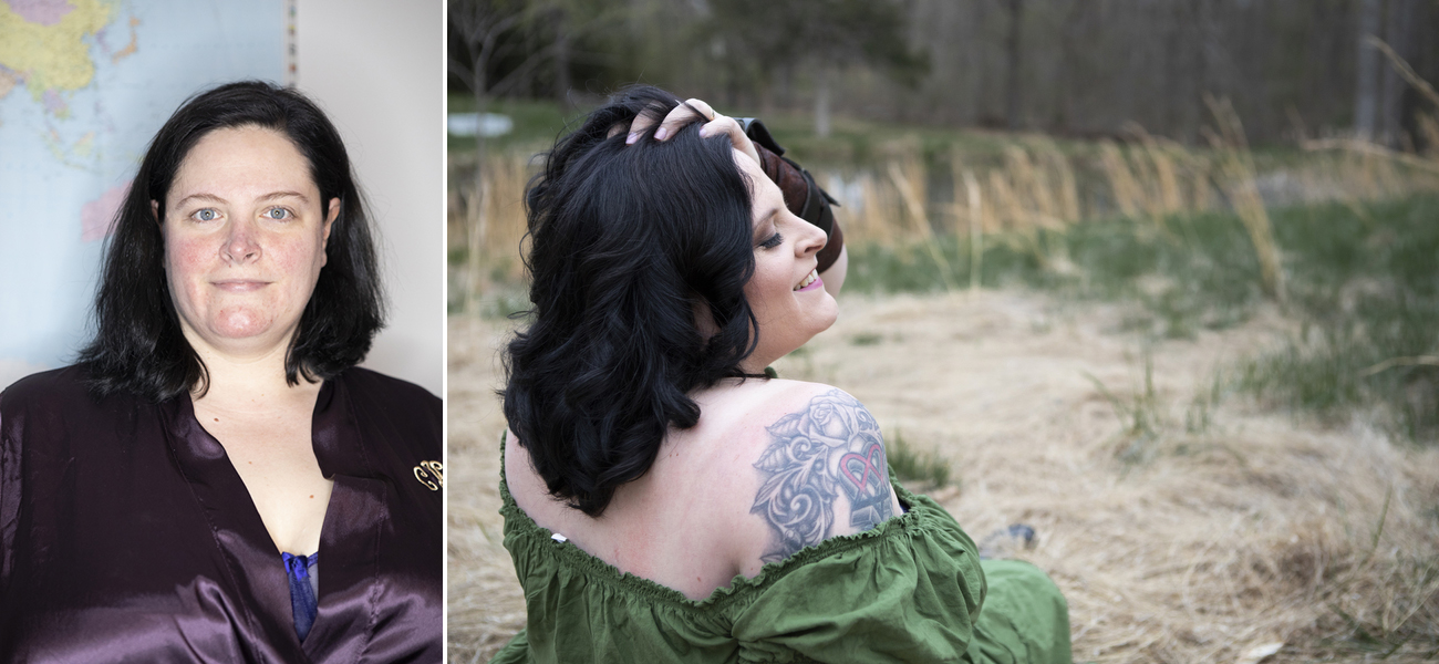 before and after curvy boudoir photoshoot makeover