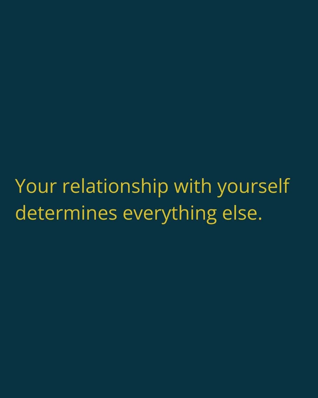 Your relationship with yourself determines everything else.

Most people spend years criticising themselves, then wonder why they struggle to stay consistent.

You can't hate yourself into better health.

Learn from your mistakes, take responsibility