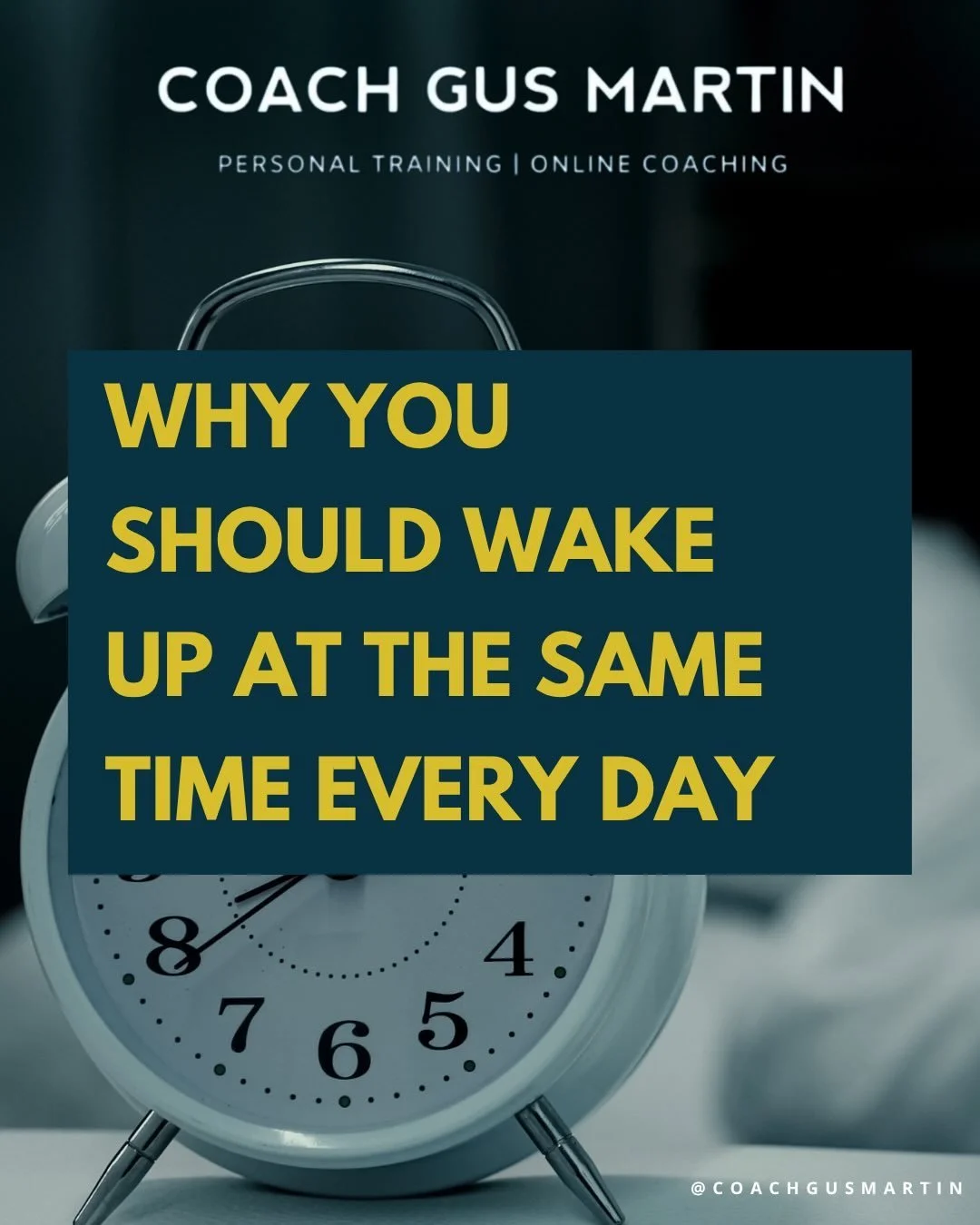 Most people focus on when they go to bed.

Very few focus on when they wake up.

But if you want better sleep, more energy, improved recovery and better health, your wake-up time is arguably more important.

Your body runs on an internal clock (your 