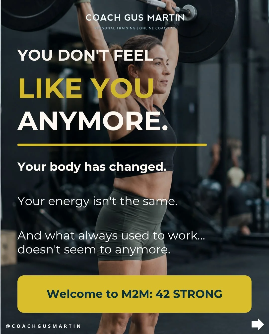 There comes a point for a lot of women when they realise:

&ldquo;What I used to do just isn&rsquo;t working anymore.&rdquo;

Your body feels different.
Your energy has tanked.
Losing weight seems 19 times harder.
Your joints feel like they are takin