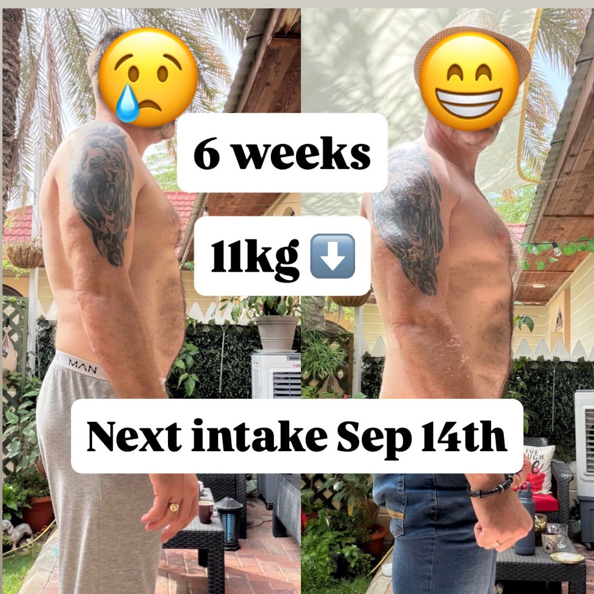103kg to 92kg in 6 weeks- take a bow Roberto!

11kg&rsquo;s is a tonne of weight to lose in 6 weeks, but that is what can happen when you have right structure, plan and group around you.

This was Rob&rsquo;s first Dadbod 2 DILF programme, and I thin