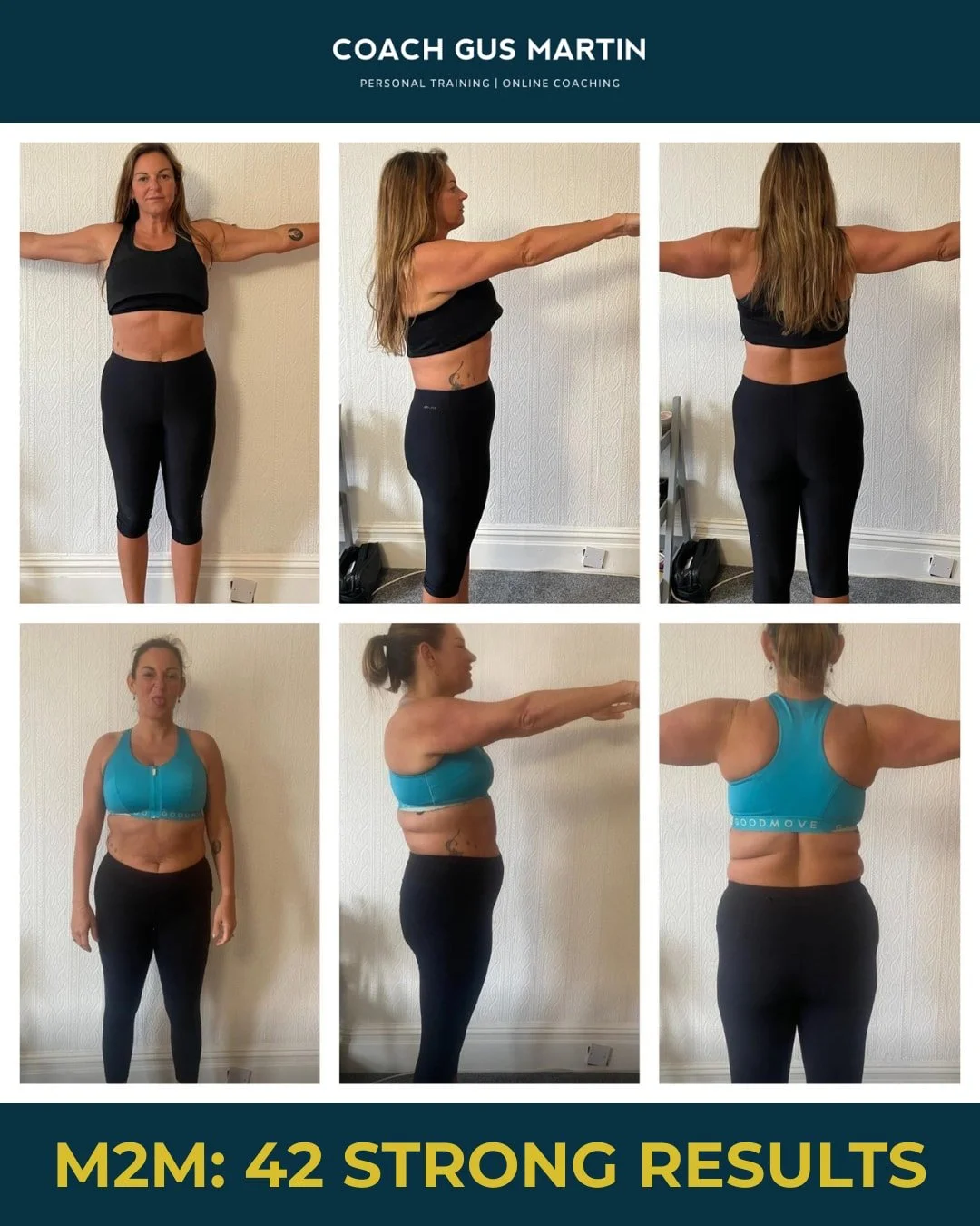 THIS ISN&rsquo;T REALLY A BEFORE AND AFTER.

Yeah, there are plenty of inches gone here.

The back fat has disappeared. 
The waist has come back. 
The clothes fit differently.

She looks completely different.

But look at Helen&rsquo;s eyes in those 