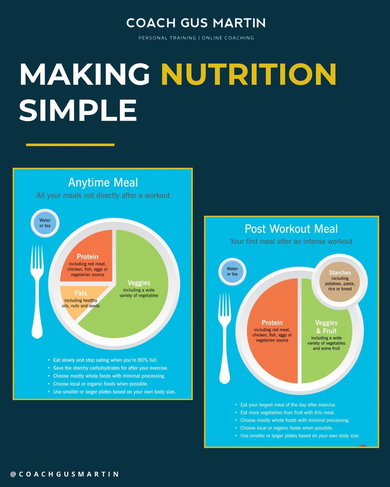 Let&rsquo;s simplify nutrition 🥕

There are 2 key areas to understand:

- The nutrients (micro and macro)
- The energy (kcals)

The nutrients provide the building blocks and cement for all the structures in your body - skin, bone, organs, muscle etc