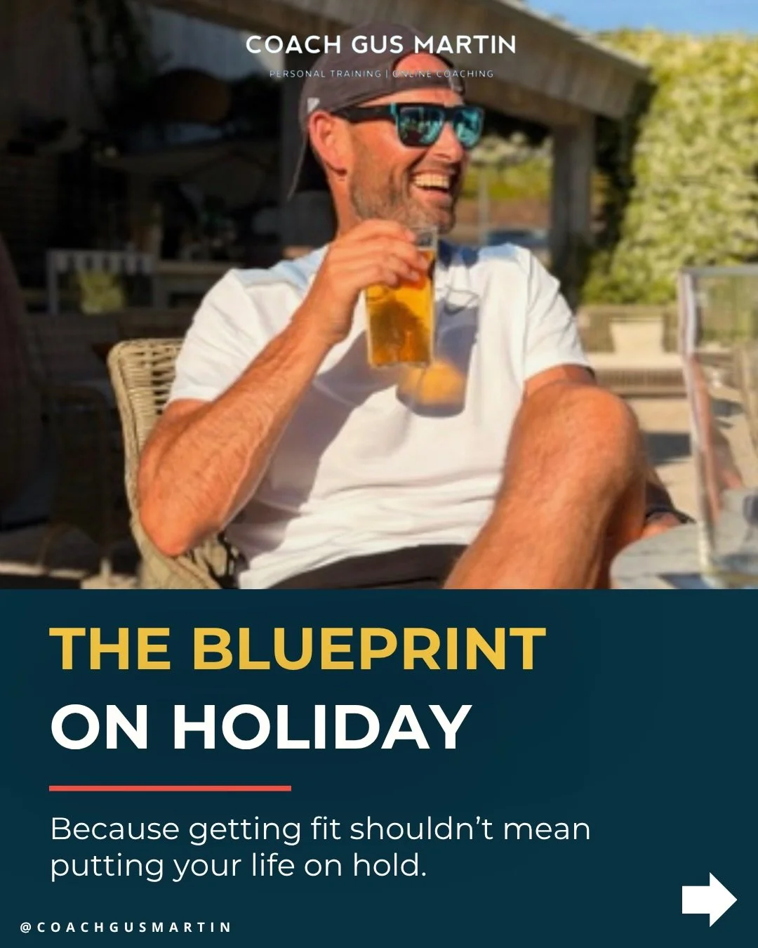 Going on holiday doesn&rsquo;t mean choosing between enjoying yourself and undoing everything you&rsquo;ve worked for.

The Fit @ 40 Blueprint isn&rsquo;t built for perfect weeks. It&rsquo;s built for real life.

That includes holidays, meals out, be