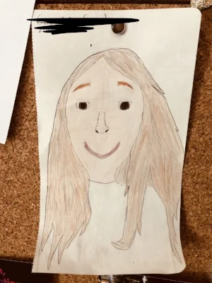 Look at this portrait of me a girl drew during my short talk! Skills!