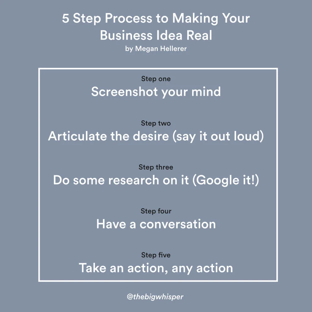 5 Steps to Making Your Business Ideas Real