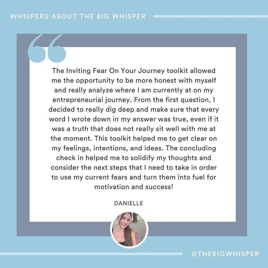 Whispers about the Inviting Fear on Your Journey toolkit ✨. One of our most popular self-guided coaching kits and one of our personal favs as well.🌱🙌 Designed to help you raise awareness to and dig deeper into limiting beliefs and self-doubts and t