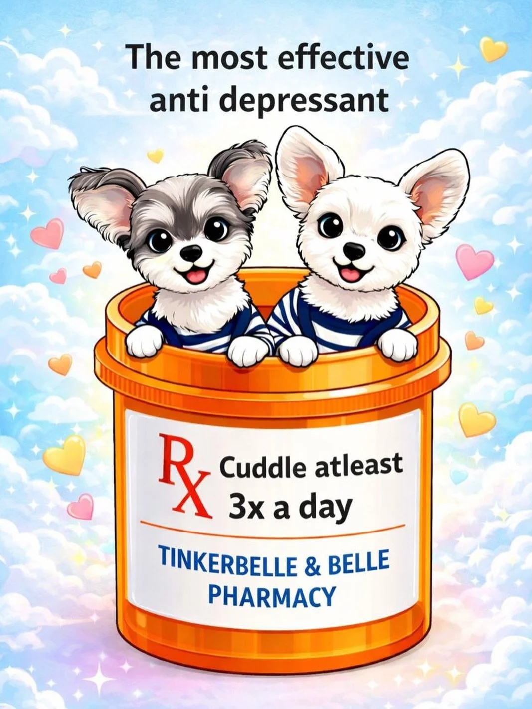 No pills. Just paws. Saving humans one cuddle at a time. 🫂🐶💖 #dogsoﬁnsta #dogsofnyc #cutenessoverloaded