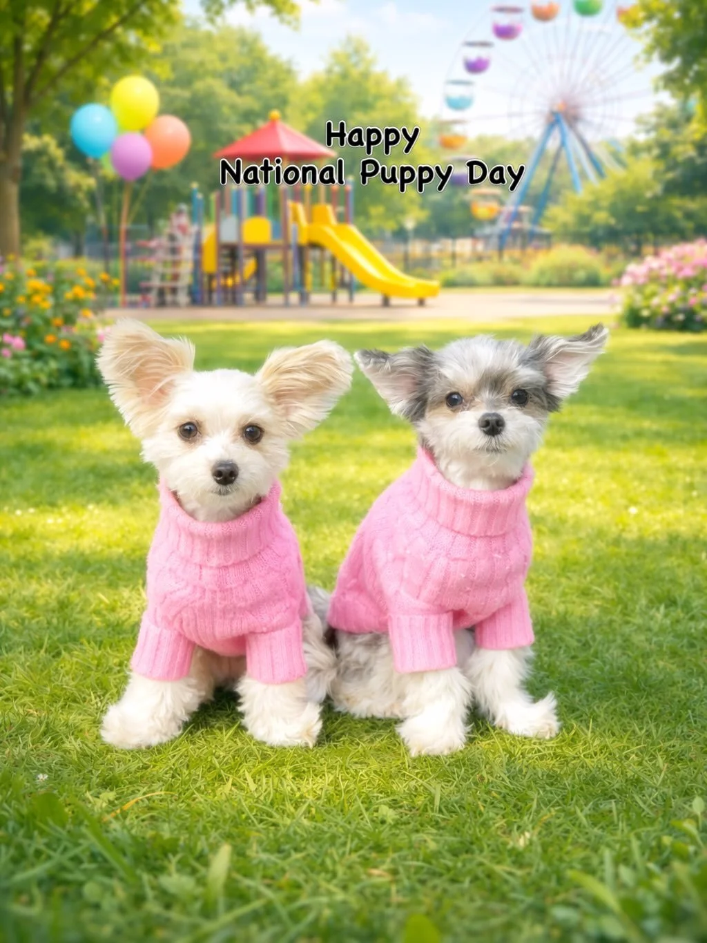 Paws up it&rsquo;s our national holiday 🐾✨
Serving looks, stealing hearts, and accepting treats in honor of #NationalPuppyDay 💅🐶💖

#nationalpuppyday #dogsofinstagram #dogsofnyc