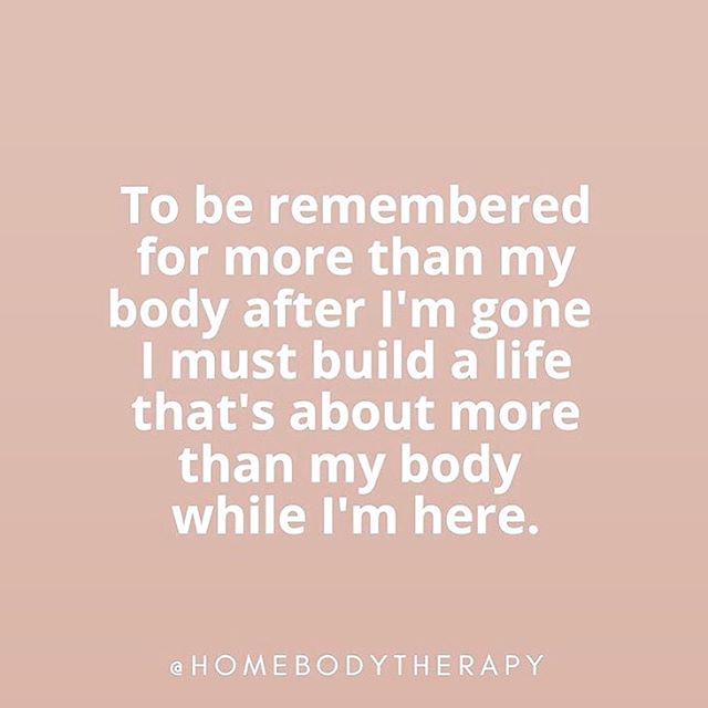🚨 TRUTH BOMB #realtalk ALERT. Had to repost the words from @homebodytherapy that stopped me in my tracks. How do you want to be remembered?? Really. Think about it. As the girl who never went swimming bc she was too embarrassed to wear a swimsuit? 👙 The girl who stood in the back of photos to hide herself? The girl who never stopped talking about wanting a different body?
No. Nope. Not me. Not anymore. I refuse for this to be what I leave behind for humanity. I will be the one who runs into the ocean with abandon. Who cheers with joy to celebrate what my body can do + what my life can look like. I don’t know entirely HOW to do this...and I guarantee sometimes I will fall back into my old ways of judgement + body shaming...but will you join me? Will you help me?
I know we talked about this in my stories already, but it’s too good just to stop there: What do you want to be remembered for? Let’s discuss: 👇🏼👇🏽👇🏾