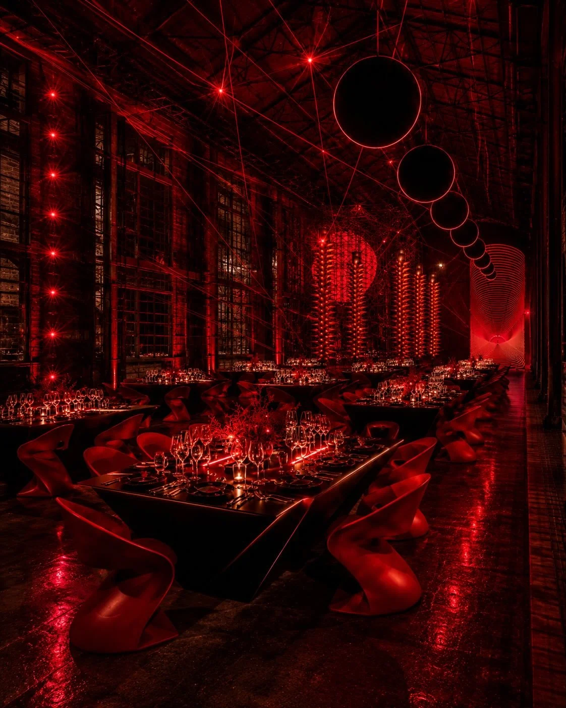 Inspired by futuristic ritual, underground luxury, and cinematic industrial design , this concept explores how an event can feel less like decor&hellip; and more like entering another dimension.

San Francisco after dark.
Where art, technology, and a