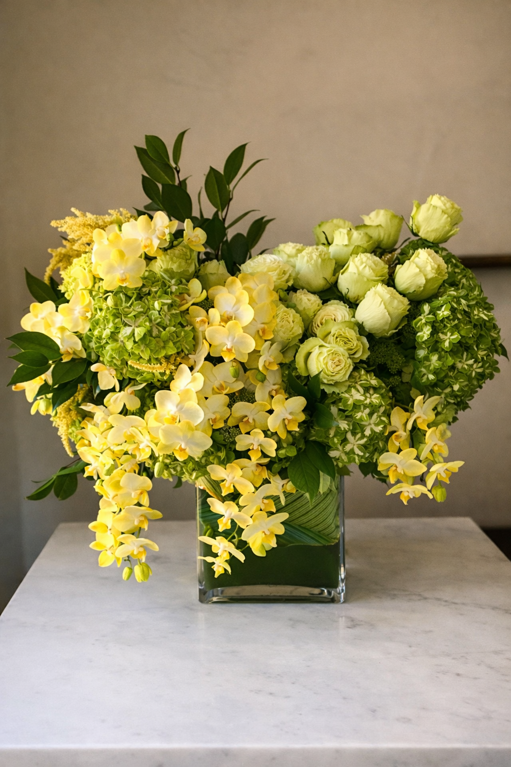 Orchid & Hydrangea Elegance