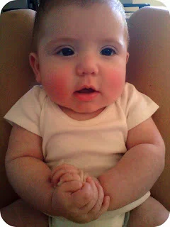 Baby Ryan at 3 months when he got super sick. We were urgent care and house bound for a few days.