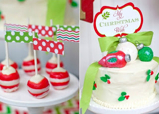 Peppermint white chocolate cake pops! Festive vanilla cake with vanilla buttercream. Cake decorations made with fondant.