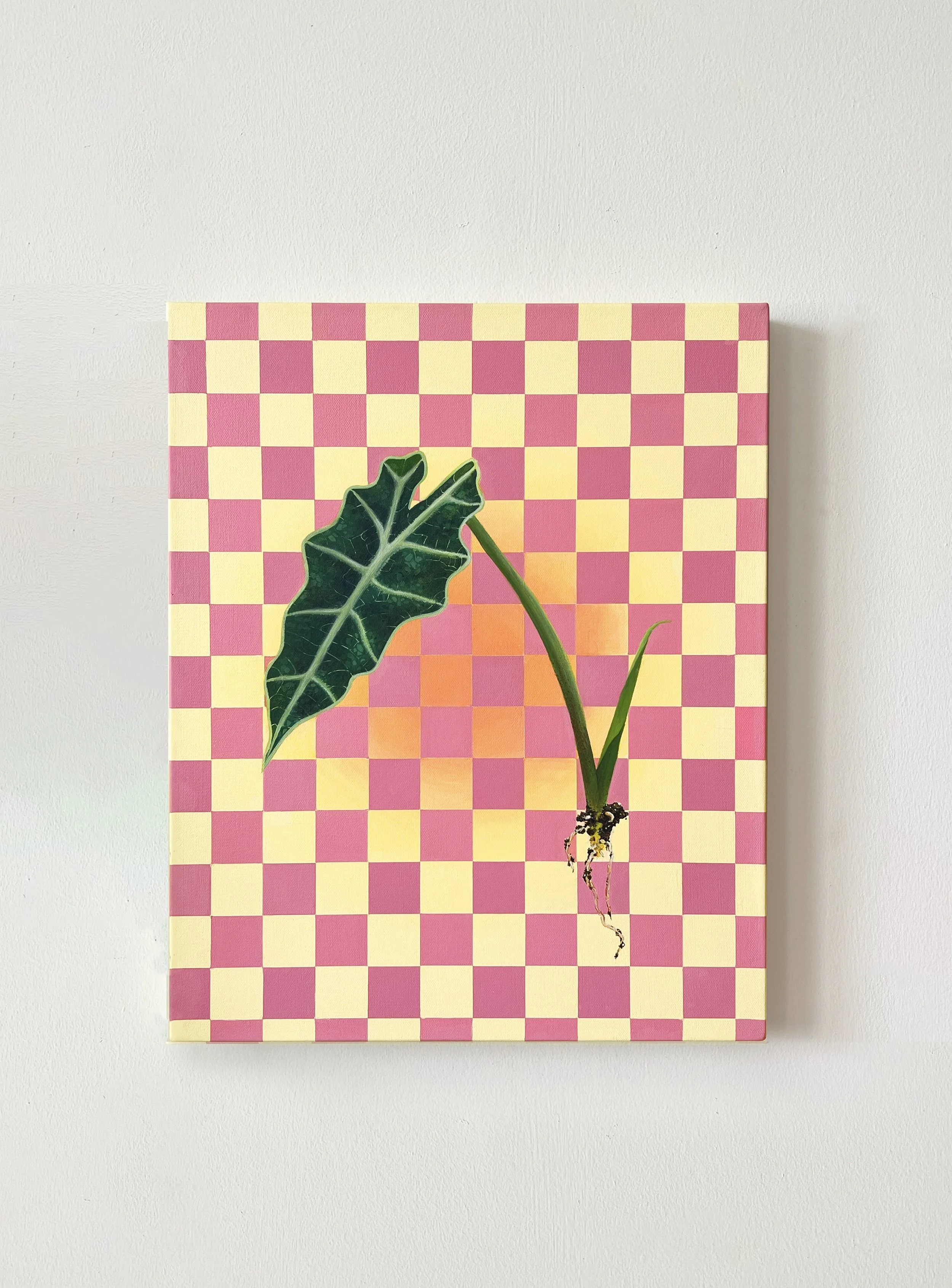 Alocasia Polly, Guache Painting