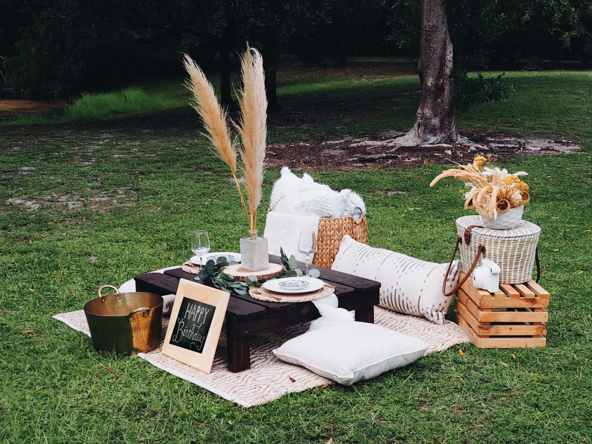 picnic-boho-chic-miami-pampass-grass-garden-polaroid-camera-dry-arrangement-basket .JPG