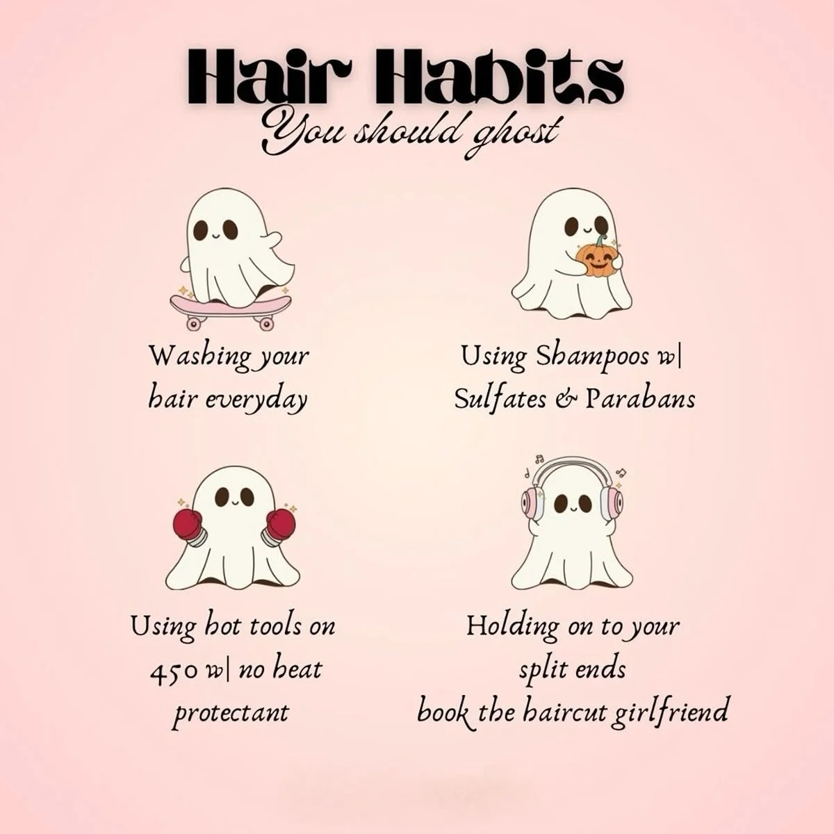👻 those bad habits!!! 

#ghosting #tiptuesday #hairtips #hairbylg