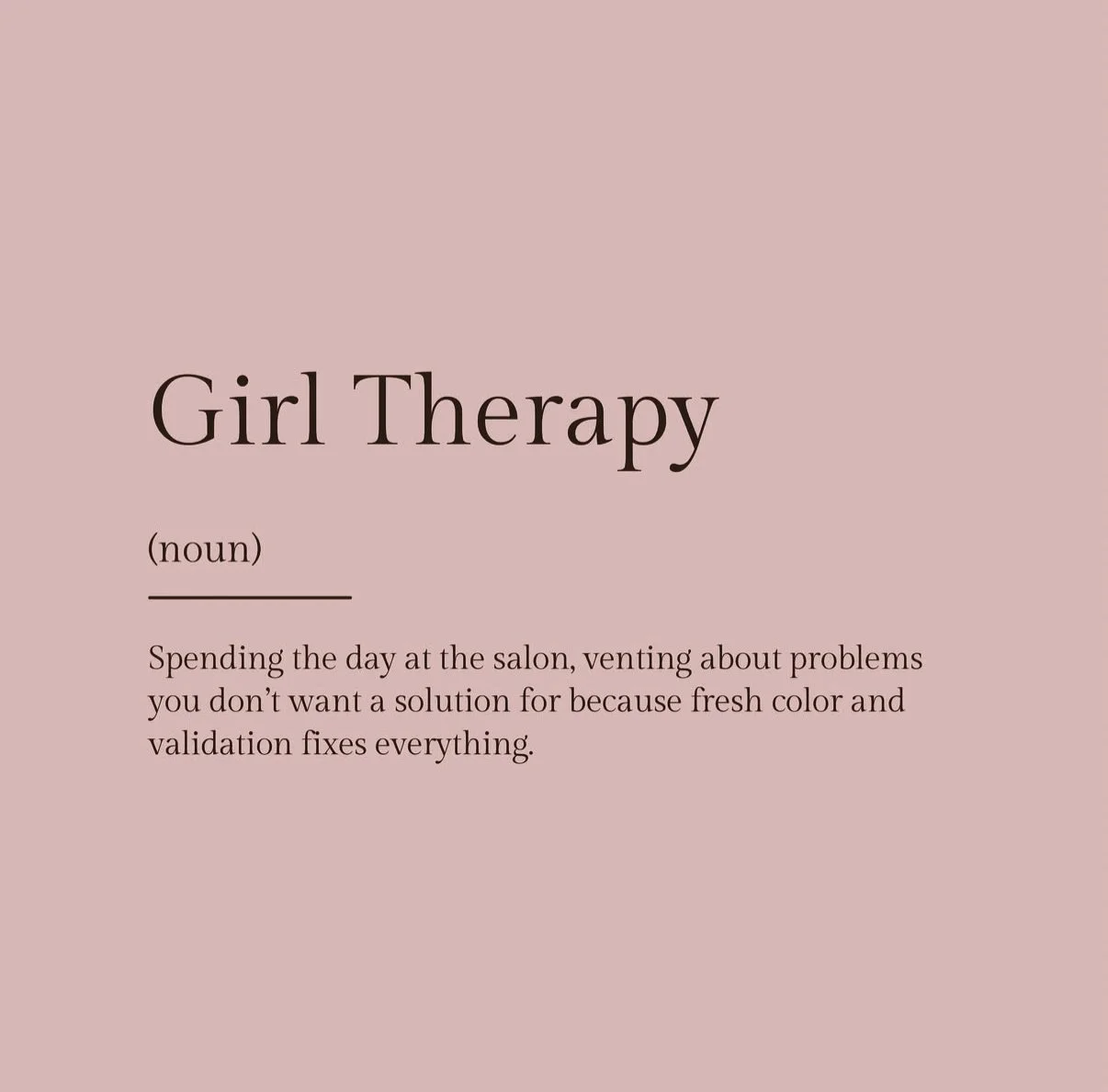 A little yap session with me will have you right where you need to be! 

#hairapist #hairstylist #therapy #hairbylg