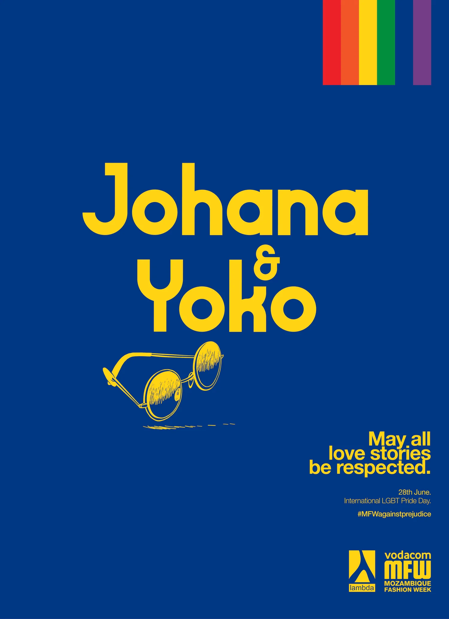 Johana and Yoko Pride campaign poster