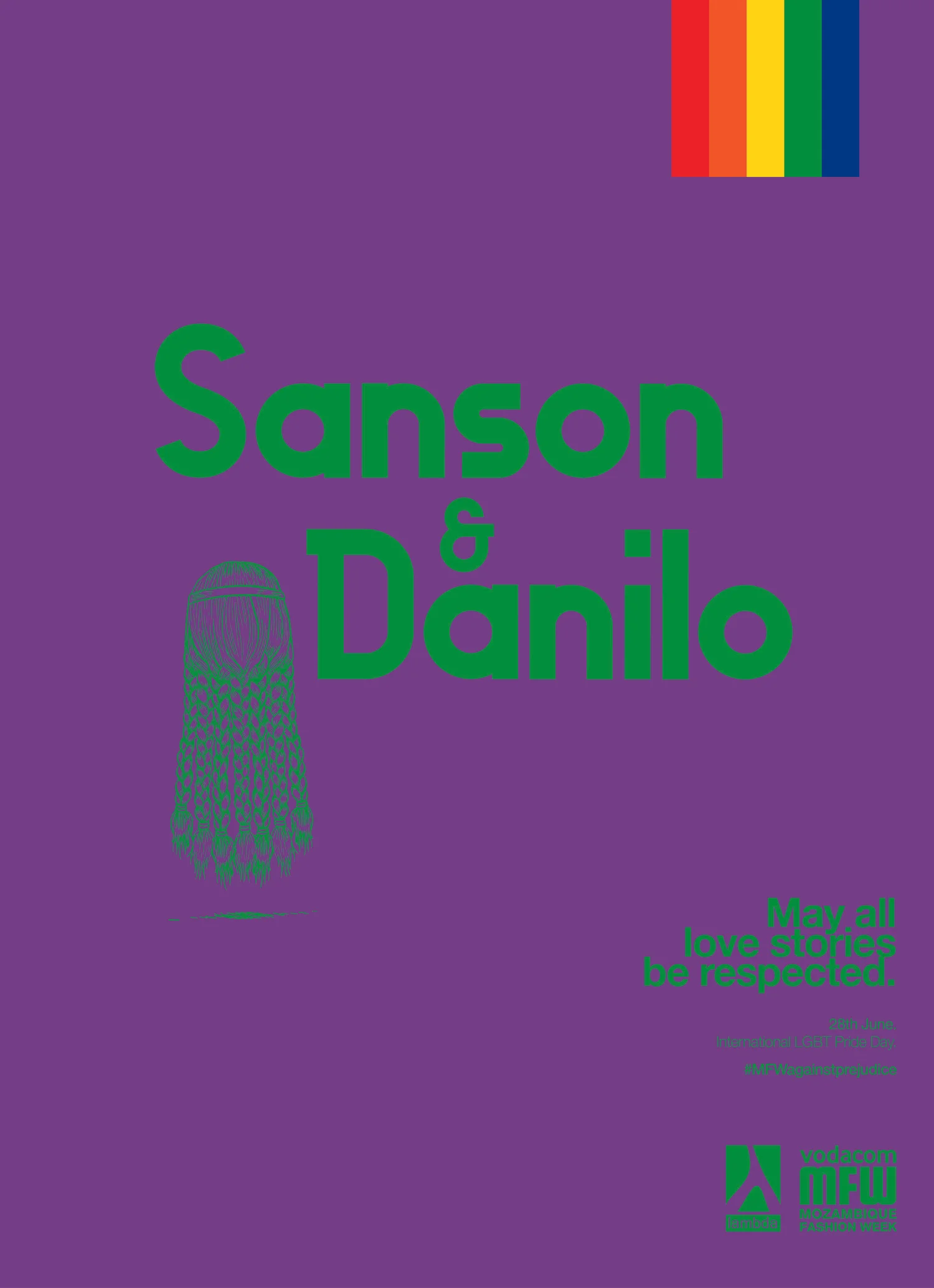 Sanson and Danilo Pride campaign poster