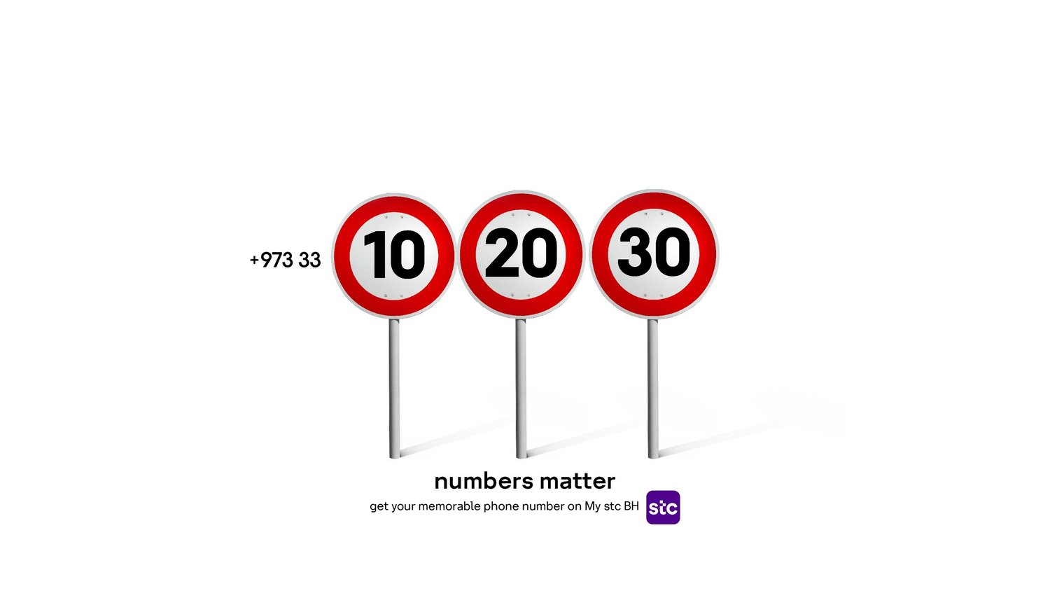 Numbers Matter road signs execution