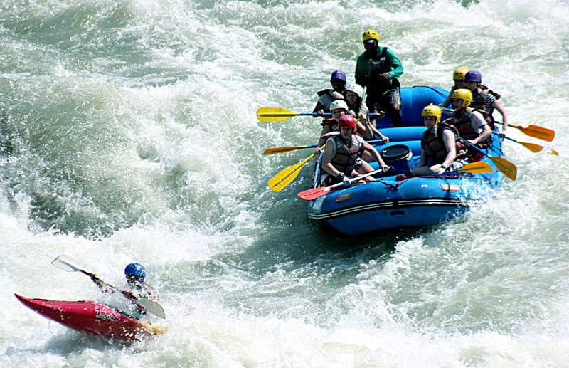 Trishuli is a famous destination for rafting in Nepal.