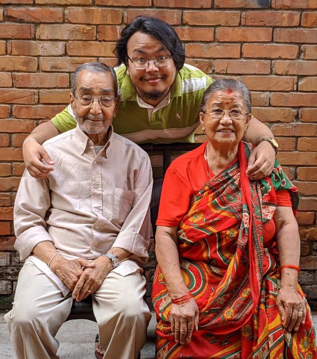 Jagat Ratna and Champa Devi Tuladhar interviewed by Srajesh Tuladhar.jpg