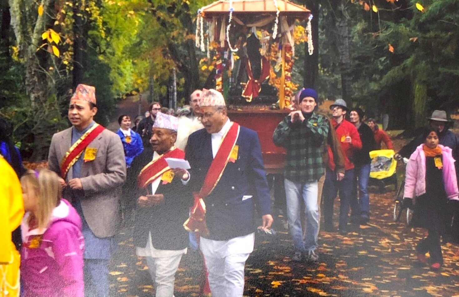 Ceremony of the laying of the foundation of Achhyobya Tathagata Chaitya in Portland, USA in 2011