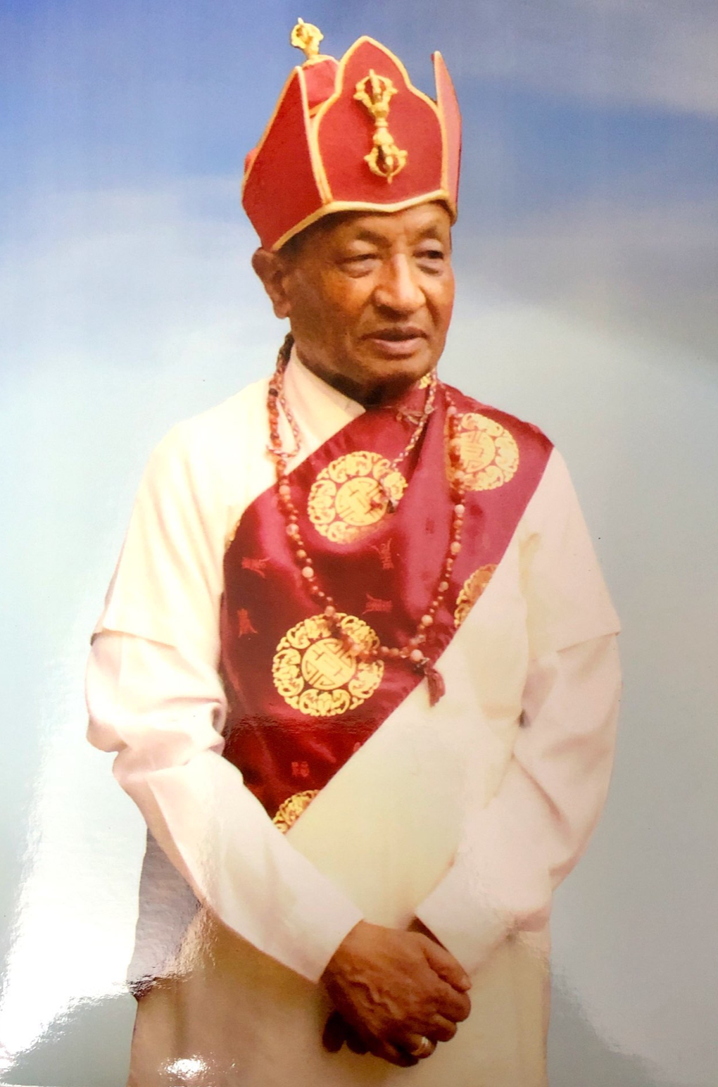 Yagya Man in traditional buddhist attire.