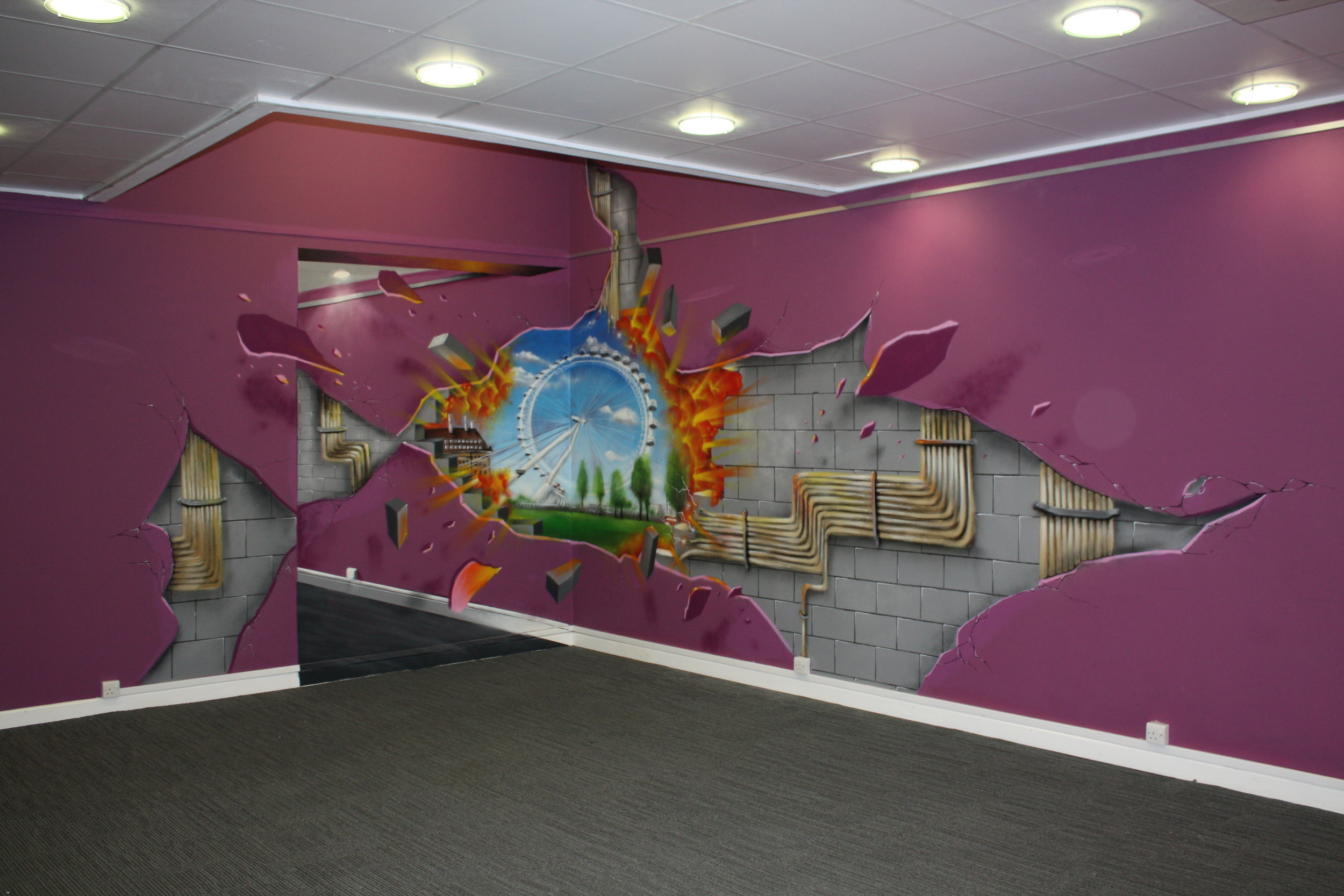 3d Anamorphic Art London