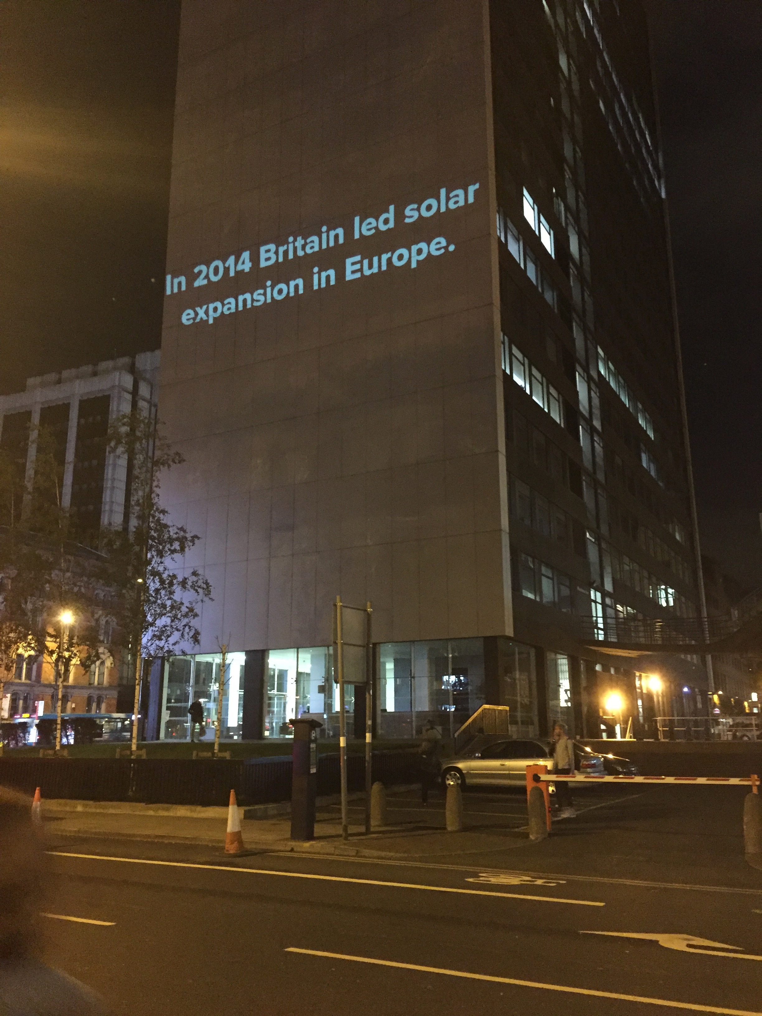guerilla projection advertising