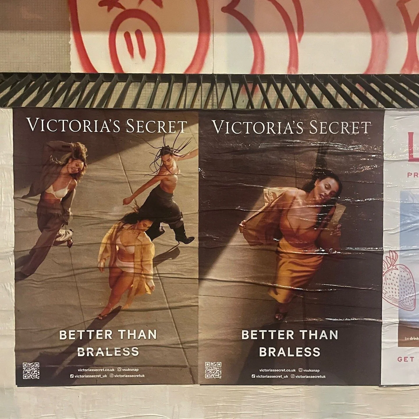 Better than Braless @victoriassecretuk 

Victoria&rsquo;s Secret hits the streets with unapologetic energy &mdash; louder, bolder, and bigger than ever. 

 #VictoriaSecret #Betterthanbraless #Soho #Flyposting #London #ooh #cooh #Mediagang #Wheatpasti