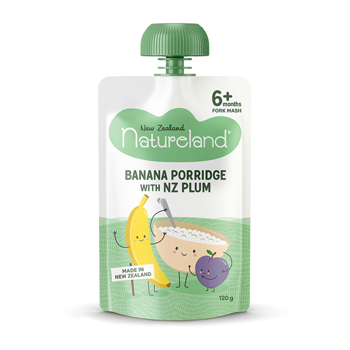 Natureland Banana Porridge with NZ Plum