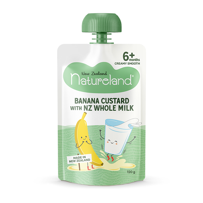 Natureland Banana Custard with NZ Whole Milk