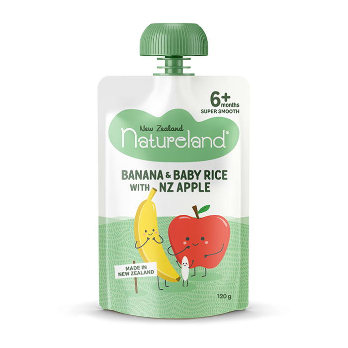 Banana & Baby Rice With NZ Apple