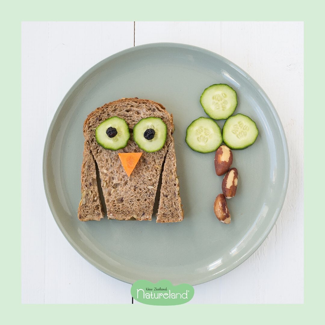 KIDS WEEK: What animal can you see on the plate? 
🦉

Kids's food art is a great way to introduce them to new ingredients and make snack time a fun time!

#naturelandbaby #nzmade #foodart #kidlearning #babyfood