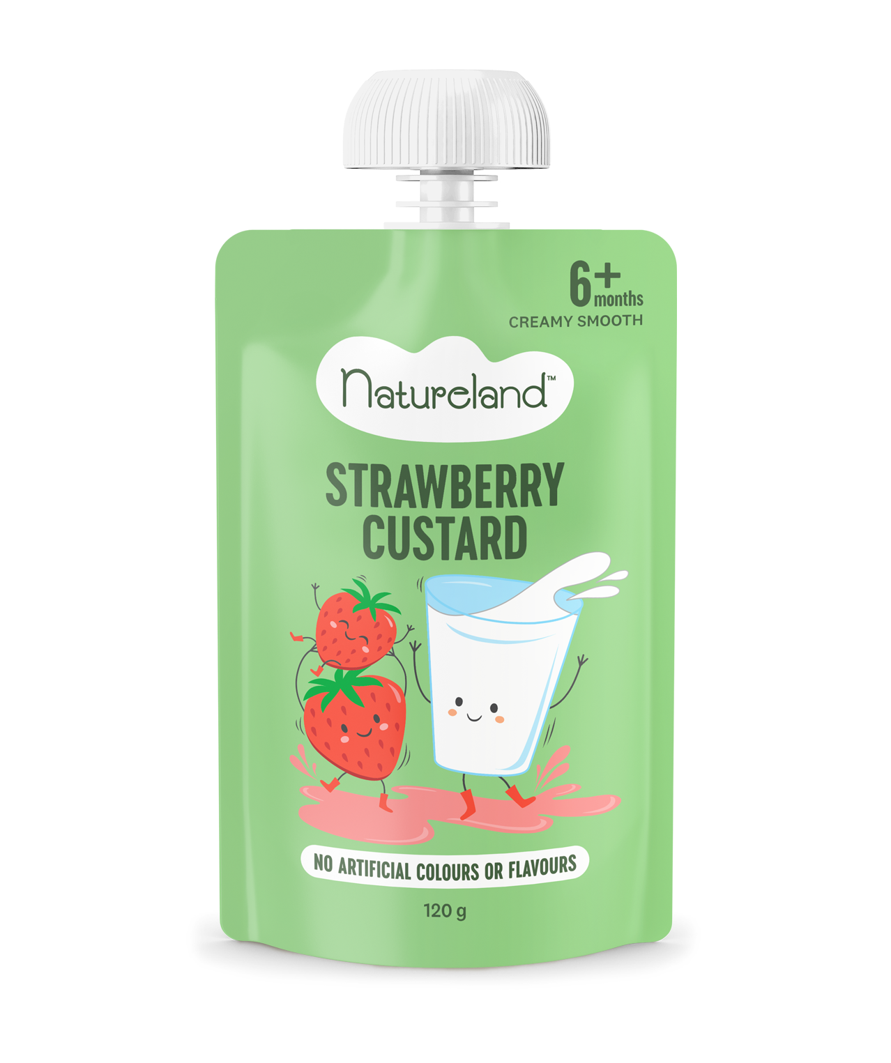 Natureland Strawberry Custard