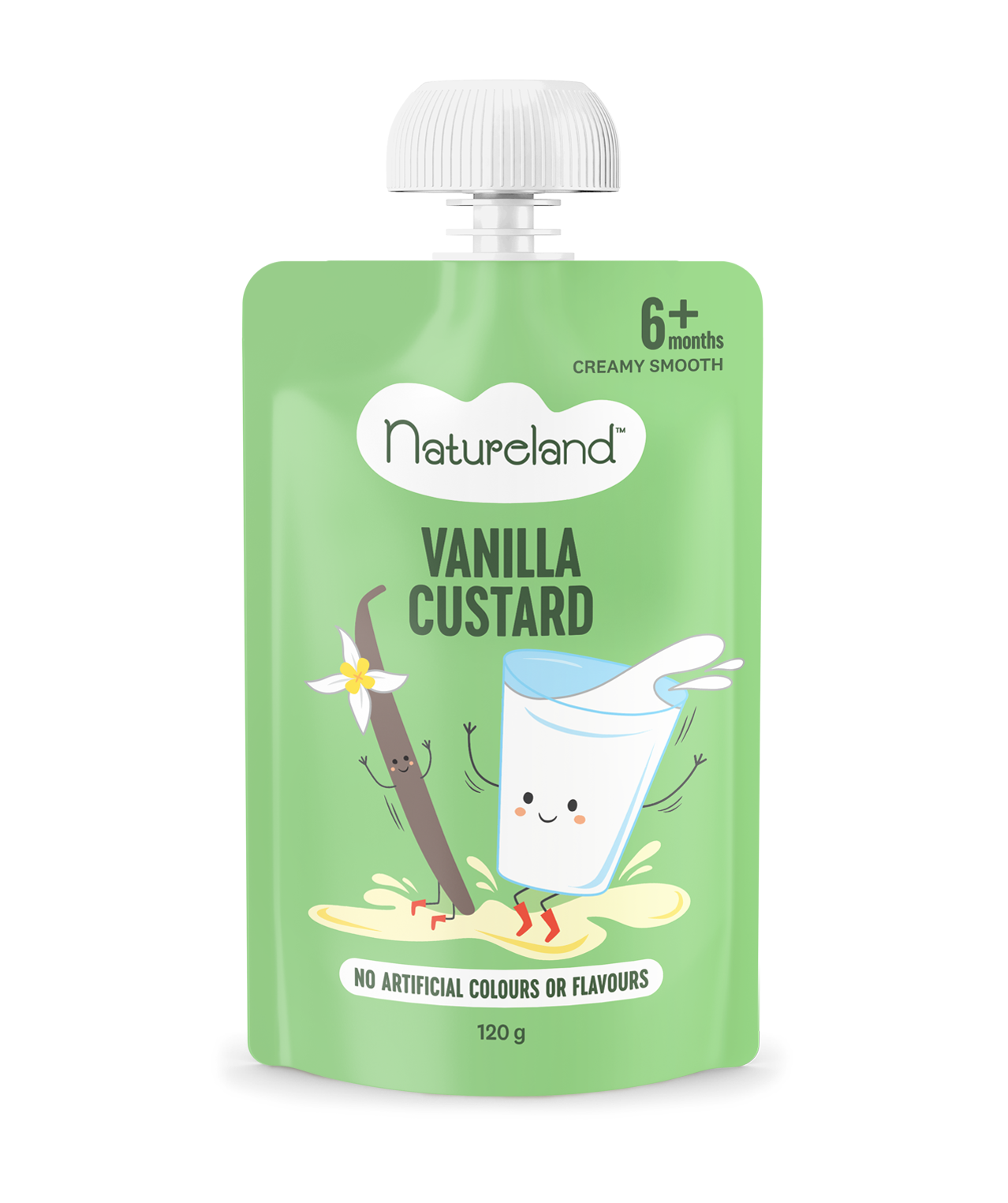 Natureland Vanilla Custard 120g 