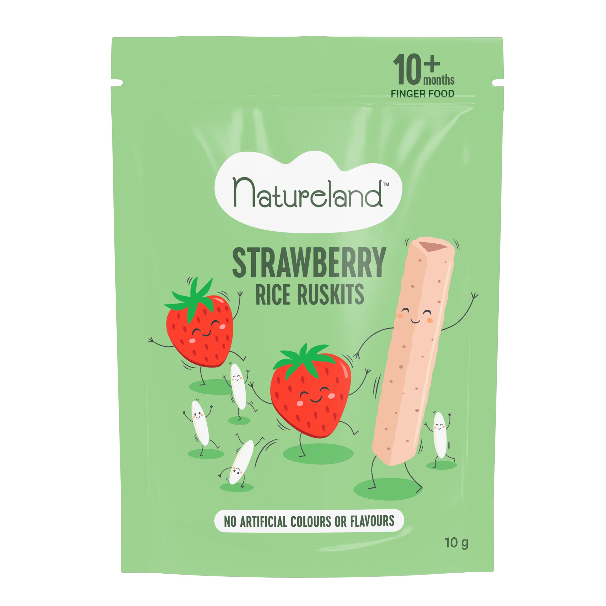 Natureland Strawberry Rice Ruskits