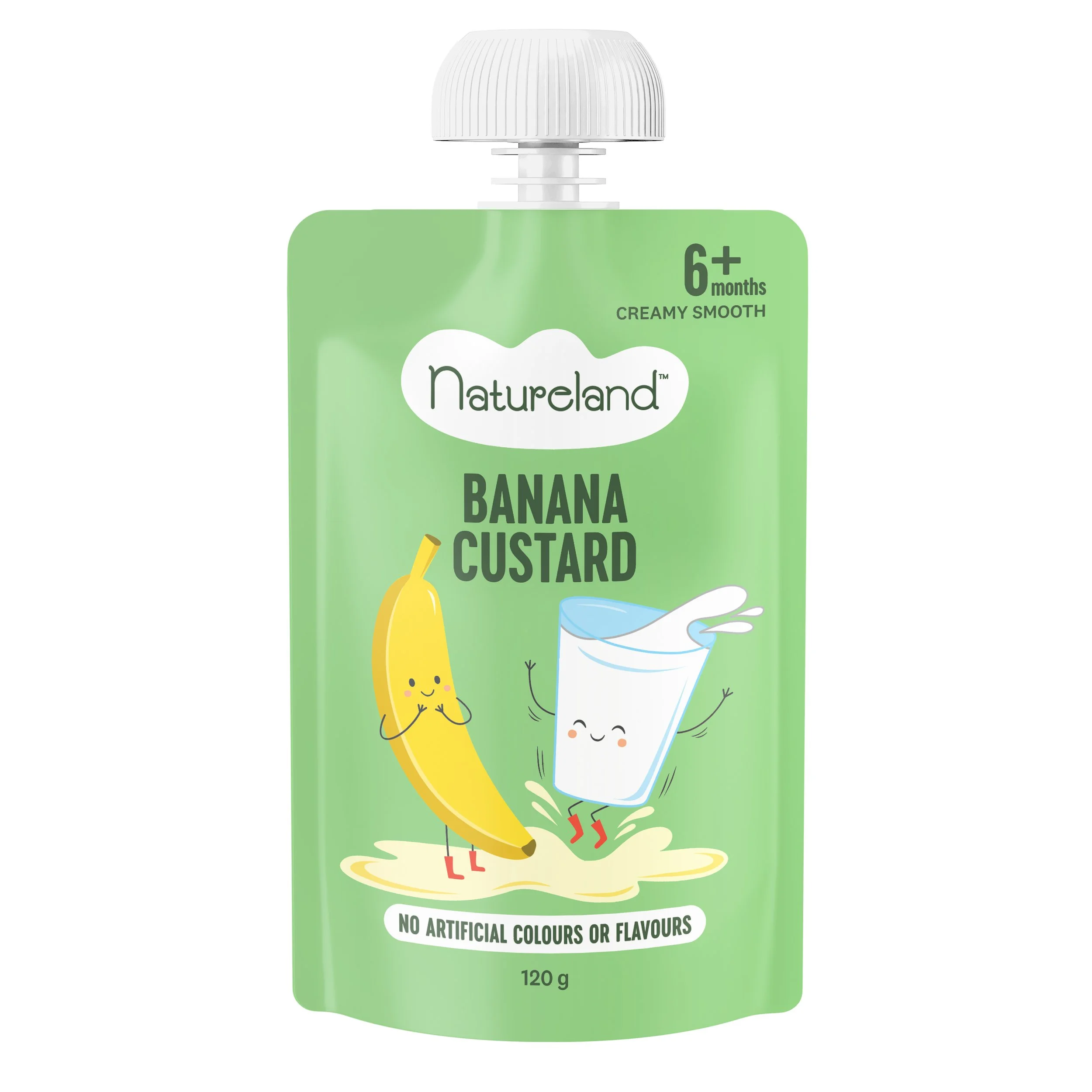 Natureland Banana Custard 120g