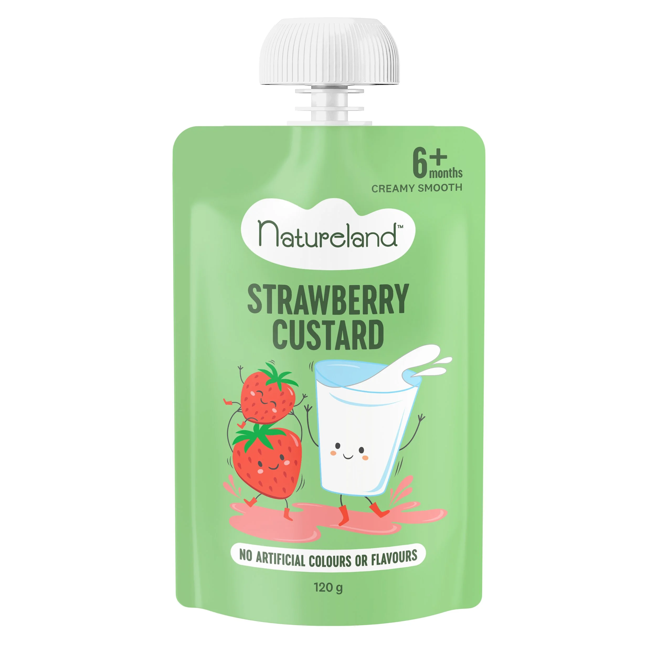 Nourishing and delicious, our baby custard is made from a traditional recipe with the goodness of whole milk, real strawberries, ground rice and natural sugar. Serve it for dessert or occasional treats.