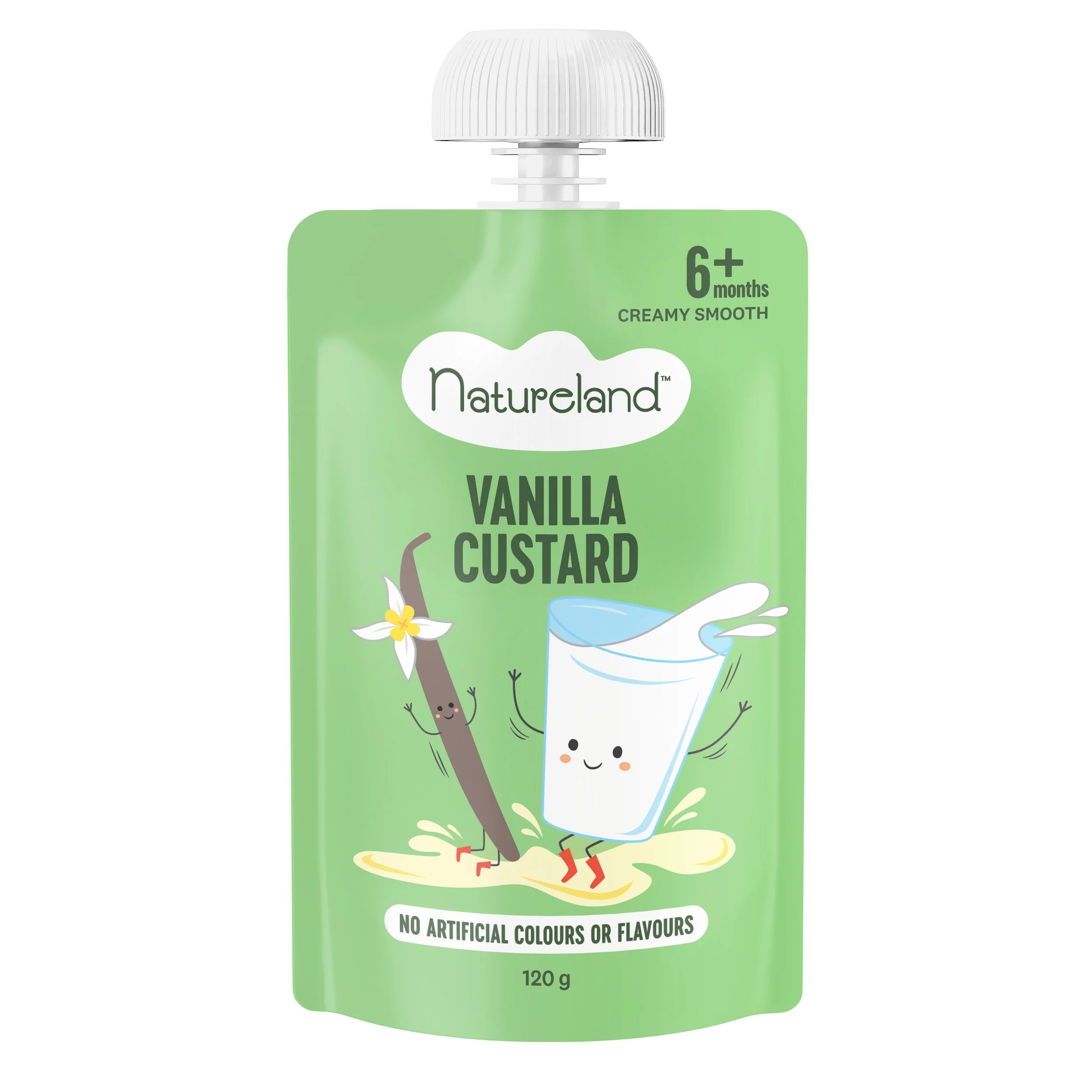 Nourishing and delicious, our baby custard is made from a traditional recipe with the goodness of whole milk, vanilla, ground rice and natural sugar. Serve it for dessert or occasional treats.