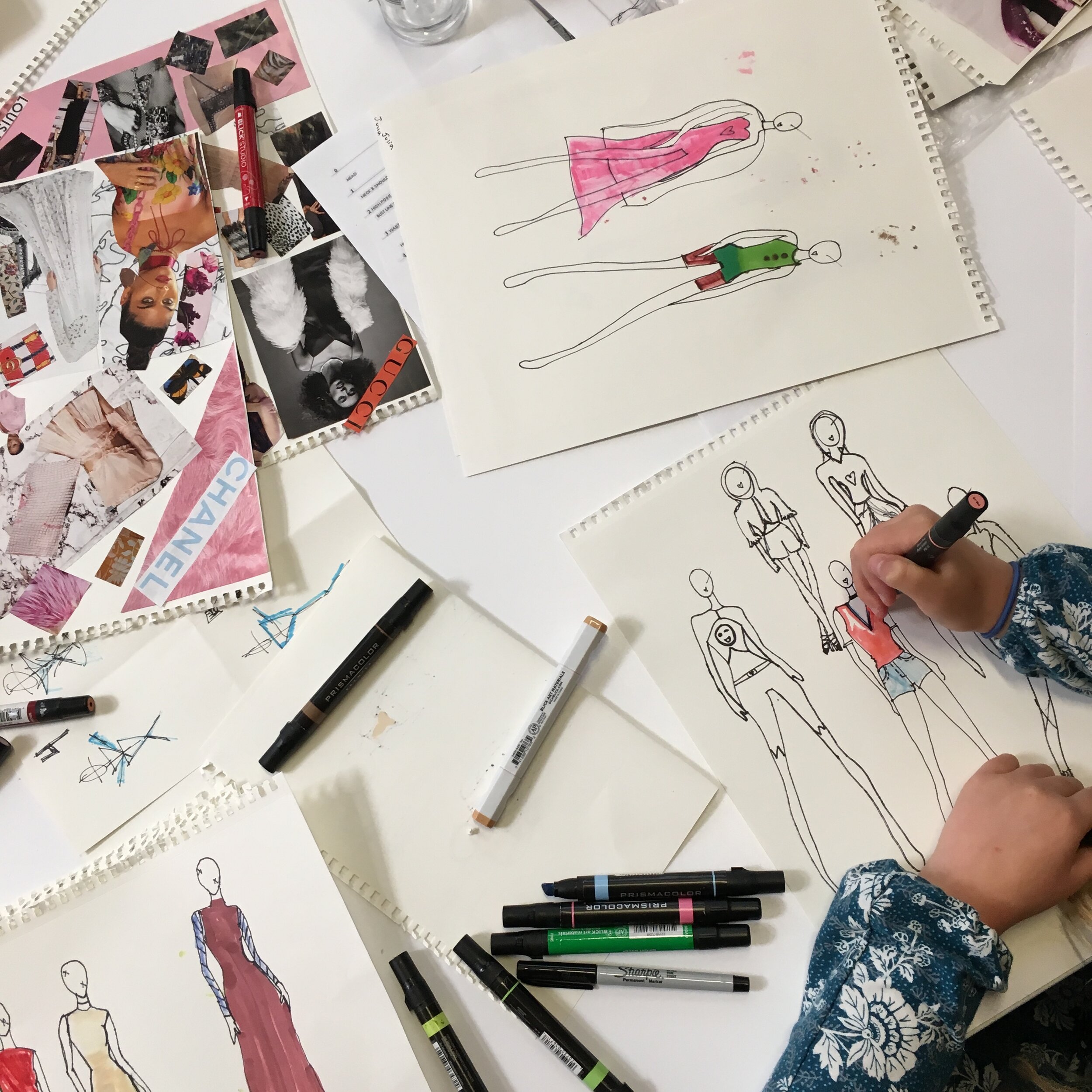 Fashion Design for Kids: A sketch book with human figures