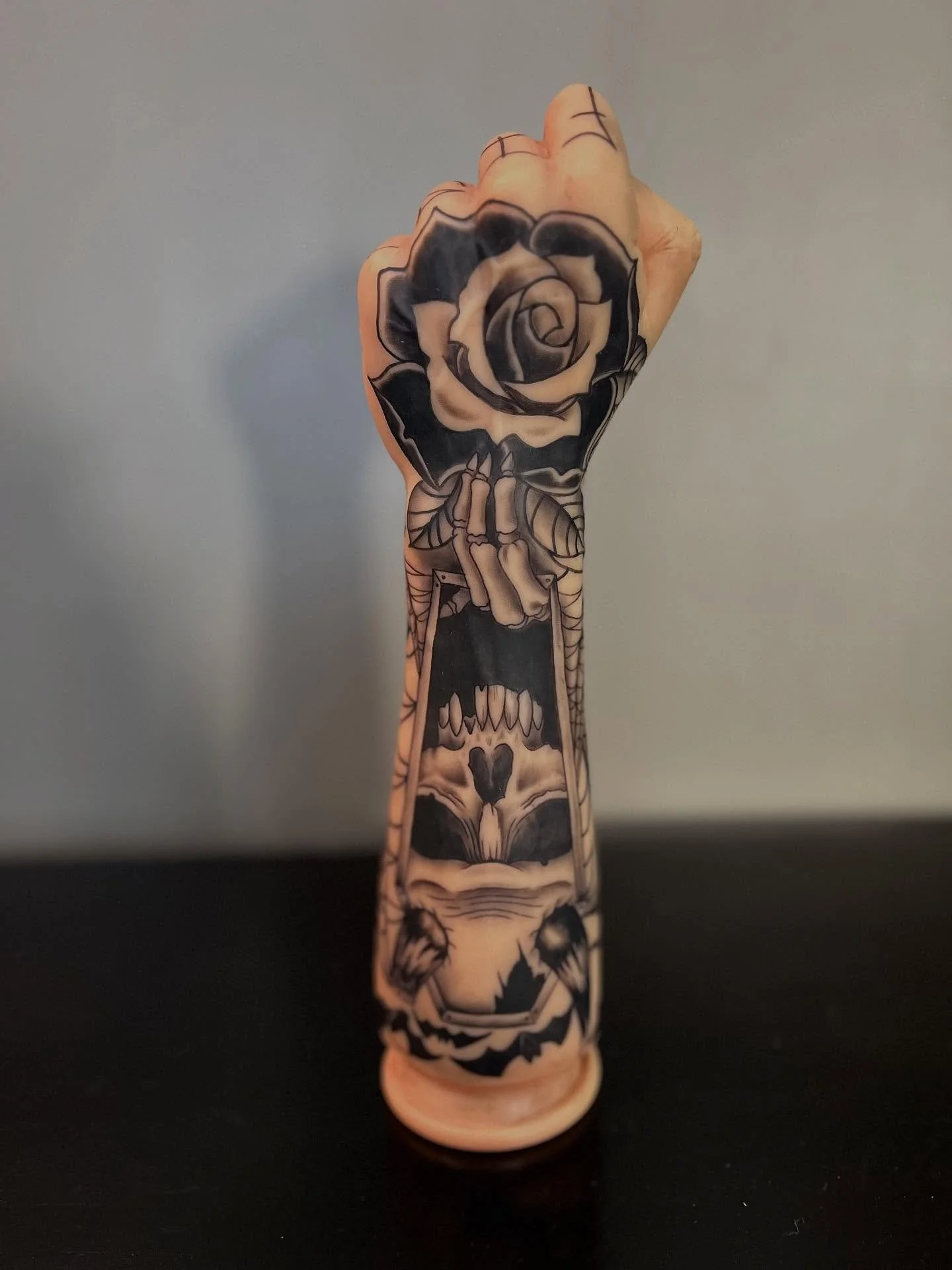 The Fister project complete and available! #tattoo #tattooartists #blackandgrey #customized #adulttoys