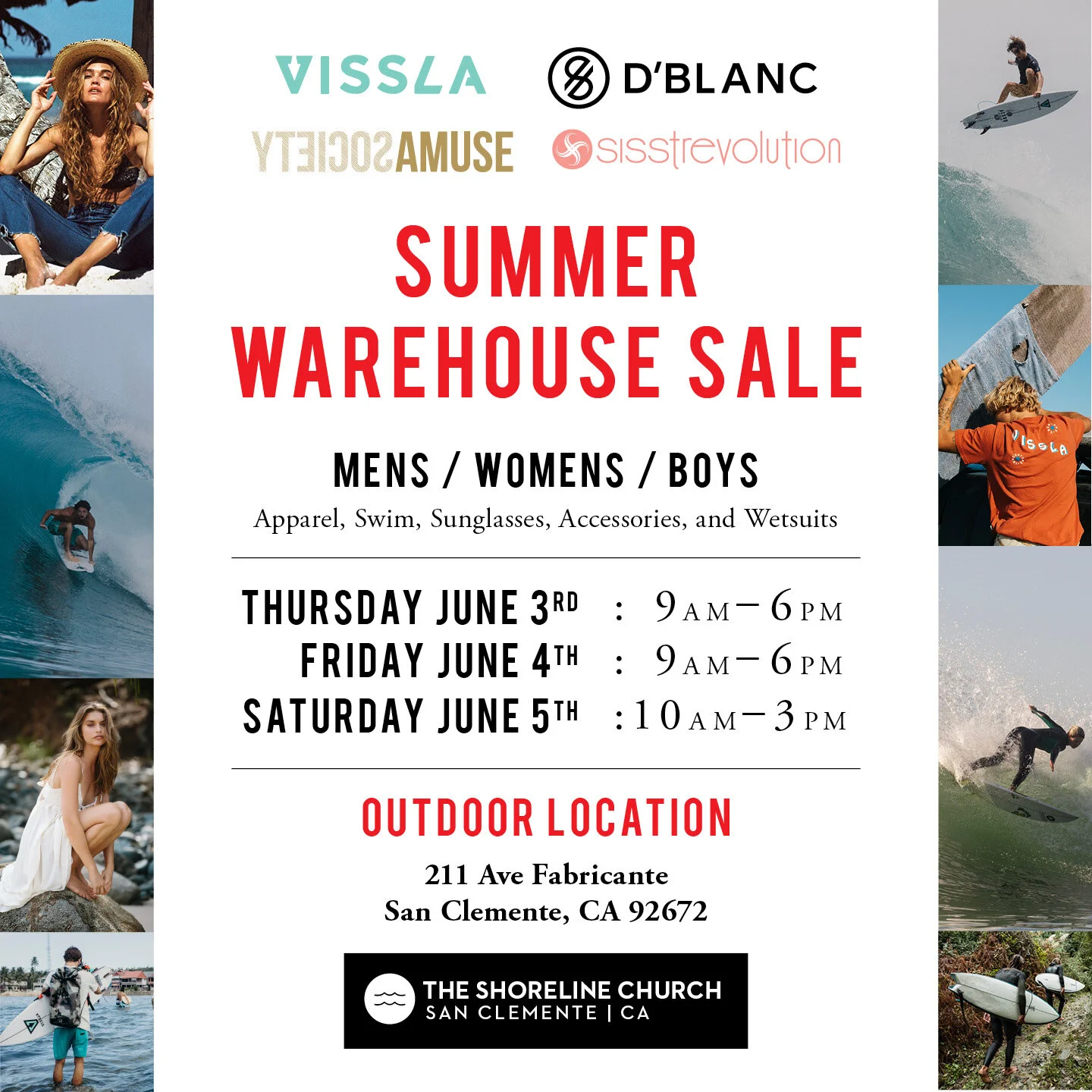 Vissla Parking Lot Sale &amp; Missions Fundraiser