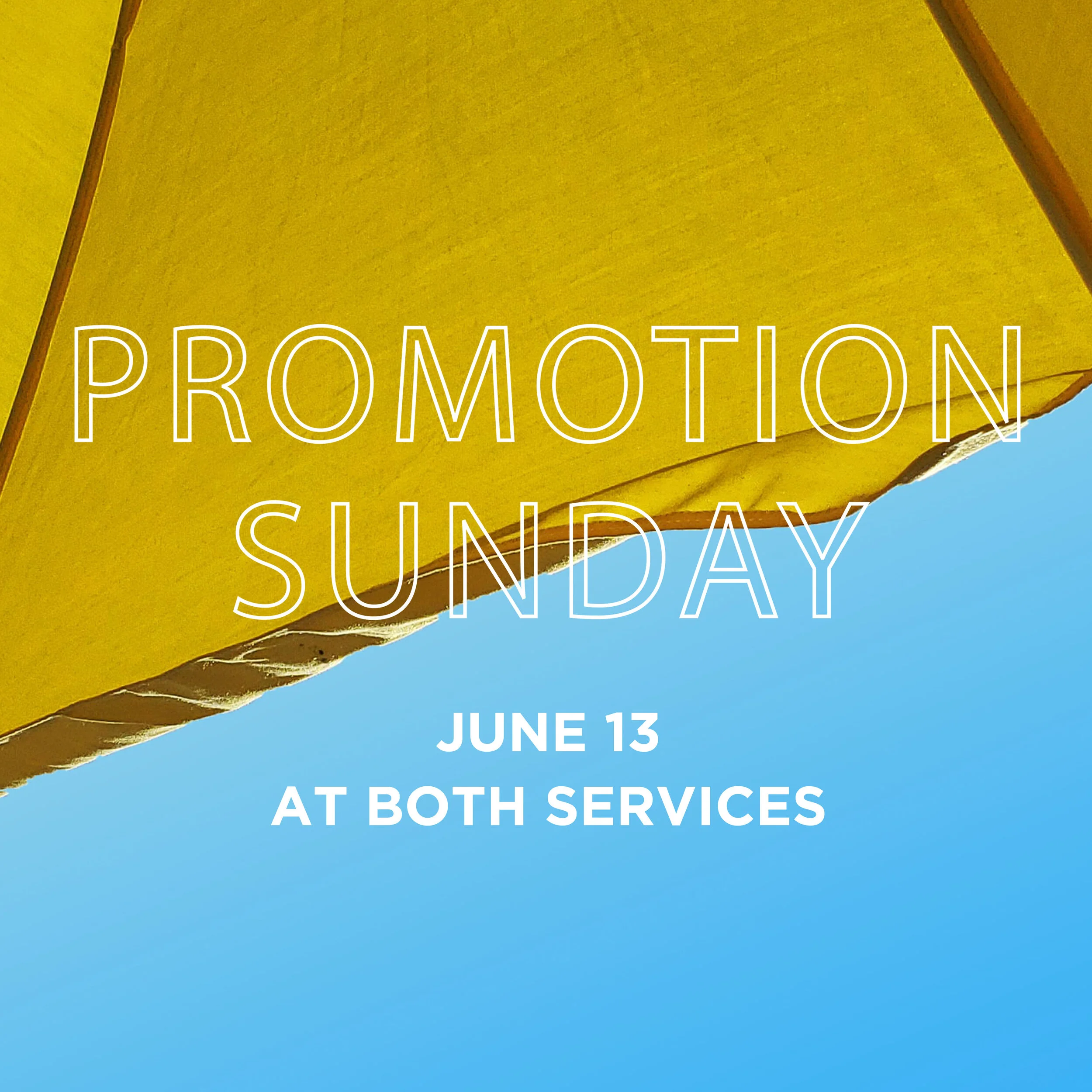 Promotion Sunday! 