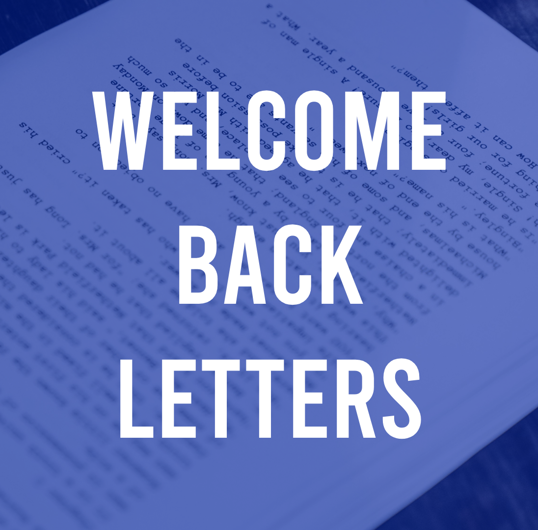 Welcome Back! Start here!