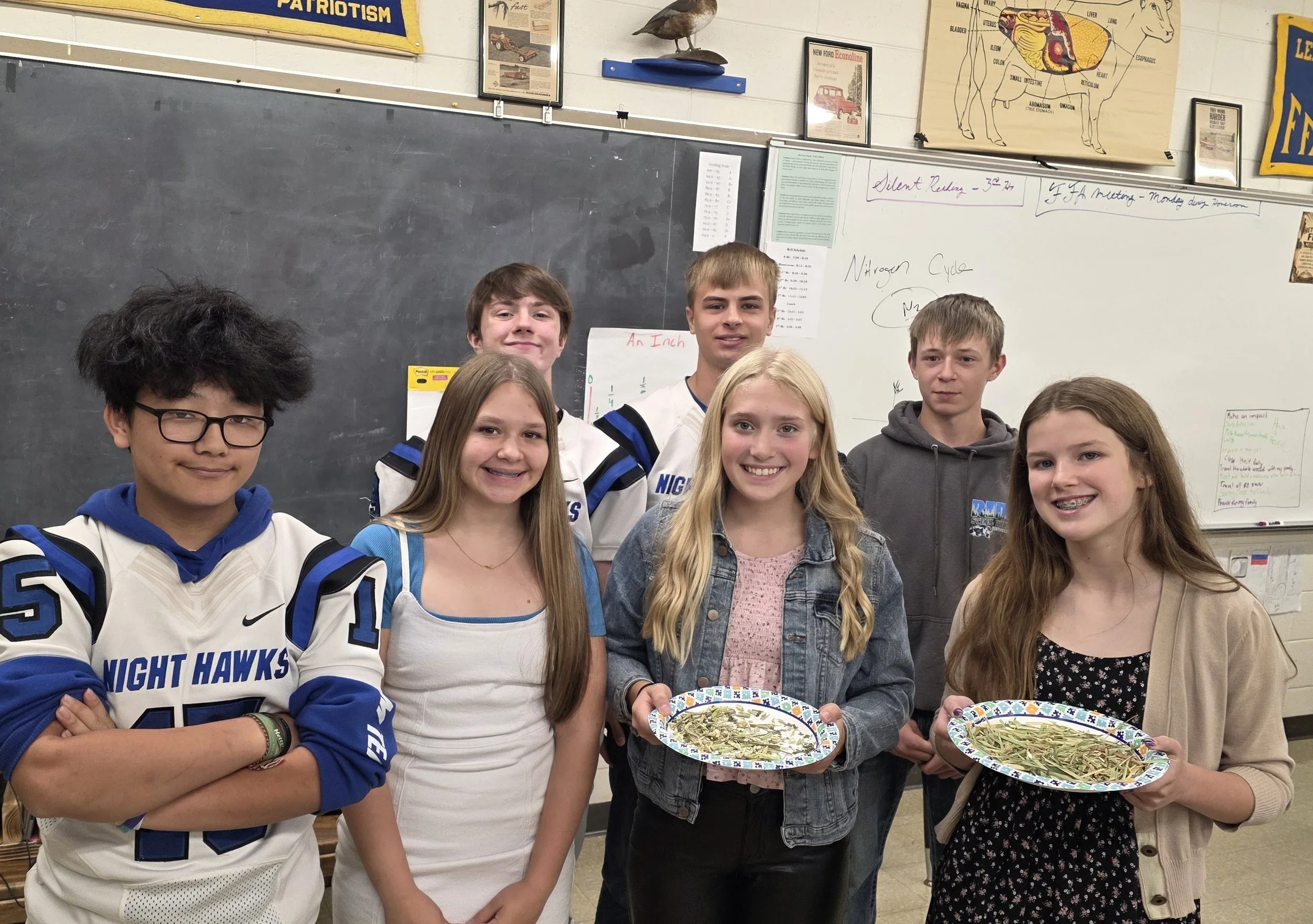 8th Grade Ag Students Get Hands-On with Forage Testing