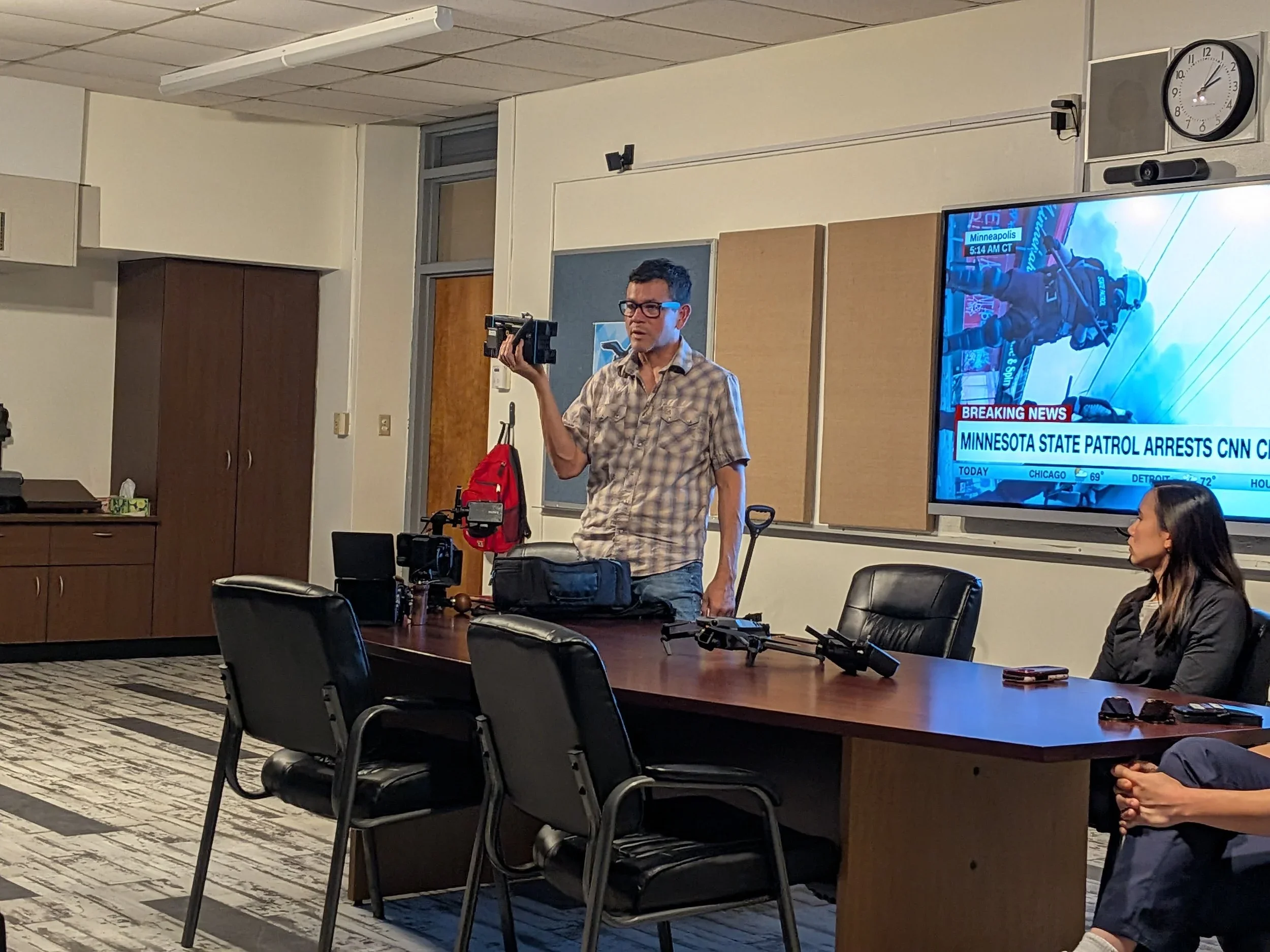 Professional Journalists from CNN Visit HPS