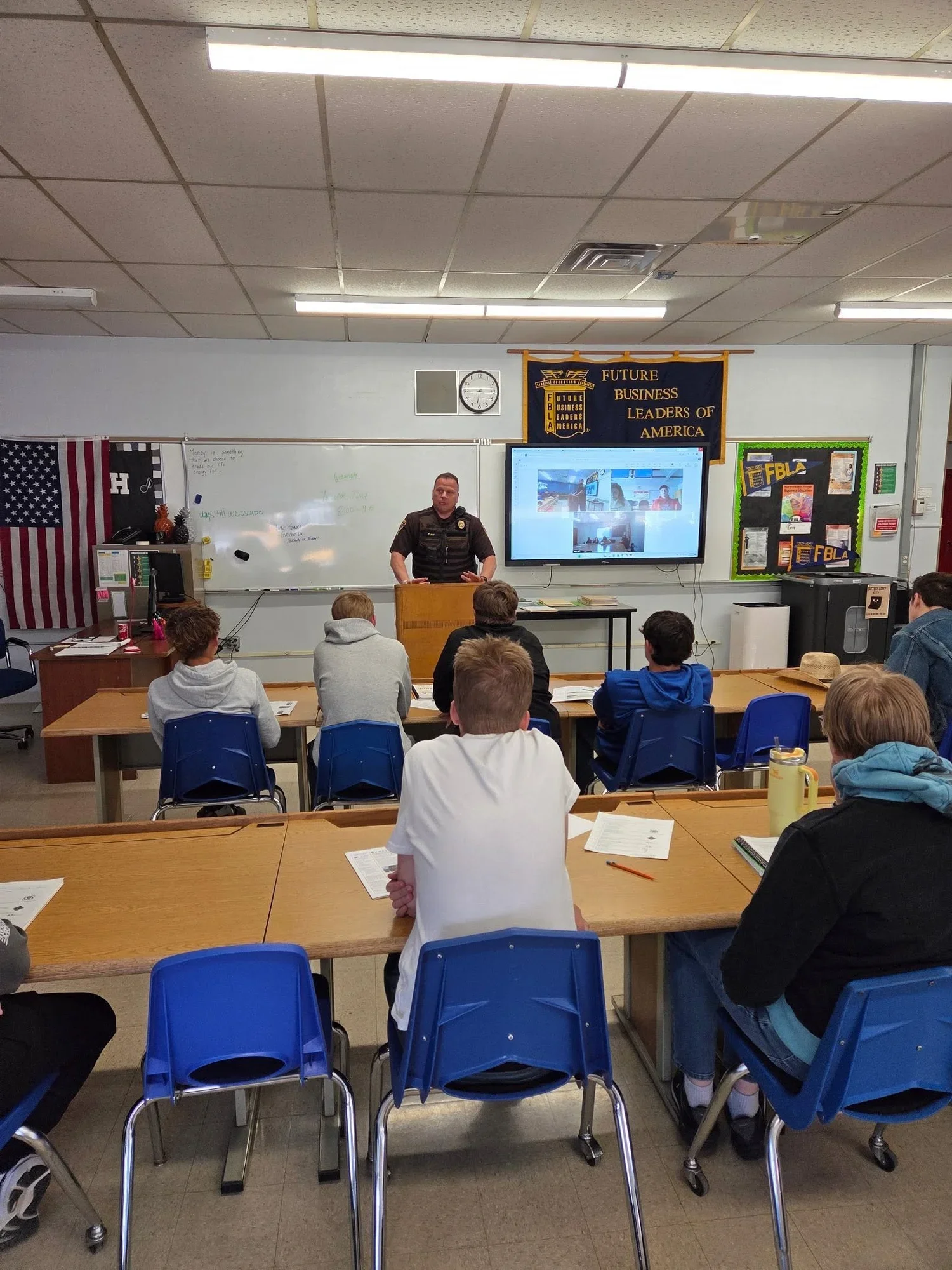 Tuhy Speaks with Drivers Ed Students